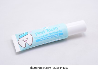 MANILA, PH - OCT 27 - First Tooth Natural Baby Teething Gel On October 27, 2021 In Manila, Philippines