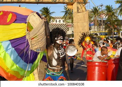MANILA, PHILIPPINES - APR. 14: street dancers awaiting their turn during Aliwan Fiesta, which is the biggest annual national festival competition on April 14, 2012 in Manila Philippines.
