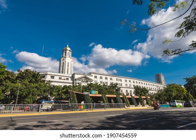 Manila, Philippines - Jan 2021: Manila City Hall As Seen From Taft Avenue.