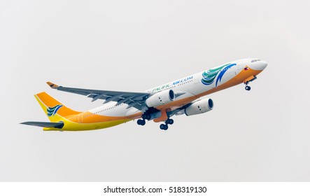 Manila, Philippines, June 2016: A Cebu Pacific Airbus A330 Taking Off 