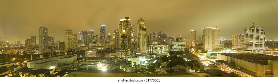 Manila Philippines Skyline At Night