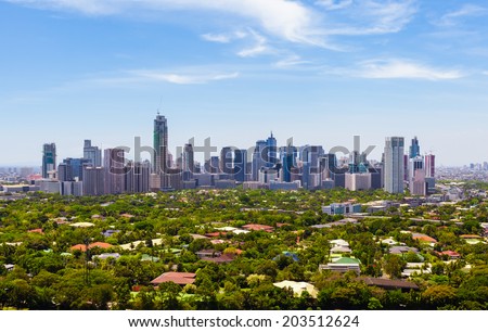 Manila skyline, Philippines.
