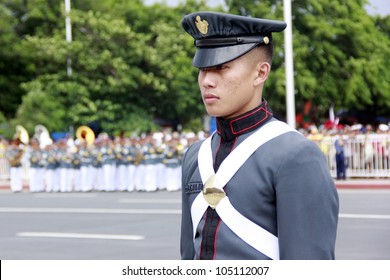 MANILA,PHILIPPINES-JUNE 12:Officer Of The Armed Forces Parade At The Philippines Independence Day On June 12, 2012  In Manila. The Philippines Celebrate The 114th Independence Day.