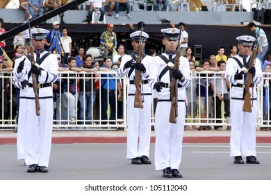 MANILA,PHILIPPINES-JUNE 12:Presentation Of The Members Of The Armed Forces At The Philippines Independence Day On June 12, 2012  In Manila. The Philippines Celebrate The 114th Independence Day.