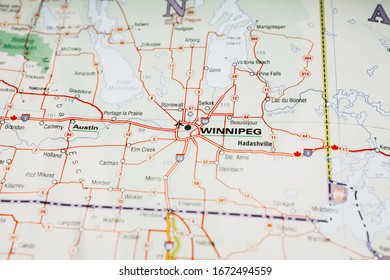 Manitoba State On The Map