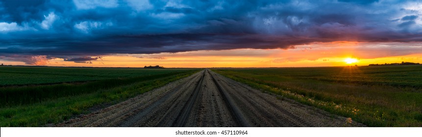 Manitoba Summer Sunset Panorama