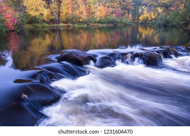 Manitowish River Flows Through Landscape Autumn Stock Photo 1231604470 ...