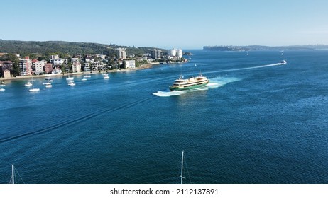 Manly Ferry Coming Into Manly Harbour