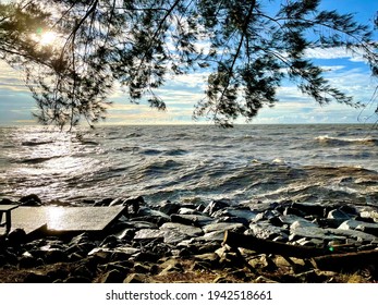 A Man-made Seaside Located In Miri, Malaysia.