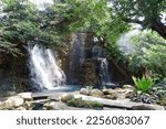 Man-made waterfall at Mae Taeng district, Chiang Mai province, Thailand.