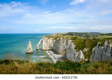 Manneporte Arch Near Etretat Porte Daval Stock Photo 643211734 ...