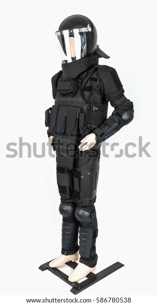 Mannequin Dressed Bulletproof Tactical Vest Stock Photo 586780538 ...