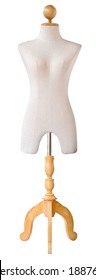 A mannequin on white background, clipping path
