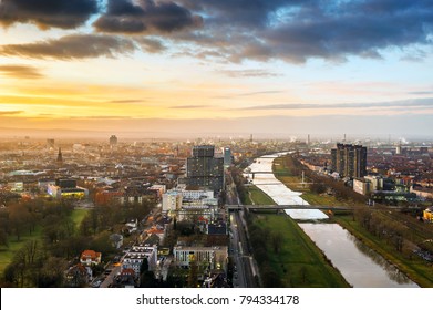 Mannheim Ludwigshafen Skyline, Germany