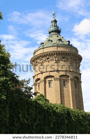 Mannheim Wasserturm at the Friedrichsplatz square
