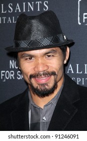 Manny Pacquiao At The AllSaints Spitalfields And Not For Sale Collection Launch, The Music Box, Hollywood, CA 10-24-11