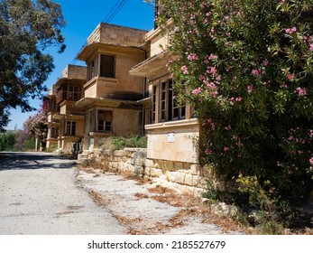 Manoel Island, Malta - May, 2021: Abandoned Buildings Of Regional Marine Pollution Emergency Response Center For Mediterranean Sea. REMPEC. Europe