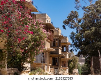 Manoel Island, Malta - May, 2021: Abandoned Buildings Of Regional Marine Pollution Emergency Response Center For Mediterranean Sea. REMPEC. Europe