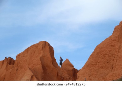 manon the cliffs of Canoa Quebrada, in Ceará