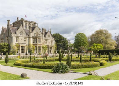 Manor House With A Large Garden In The Costwold In England, Beautiful Stone House