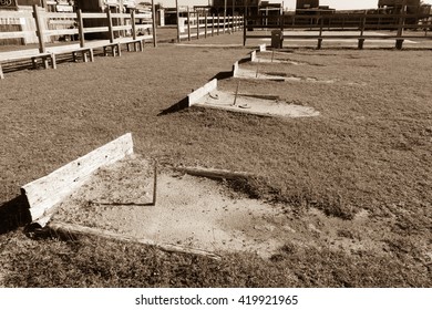 MANOR, TEXAS - APRIL 23 2016: All You Need Is Horseshoes