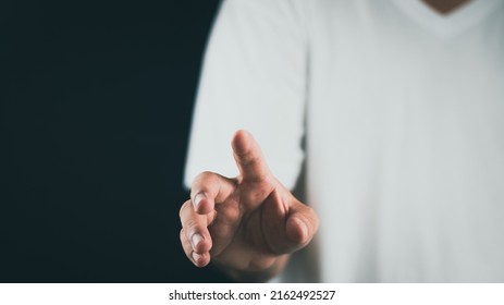 Mans Hand Concept Man Spreading His Stock Photo 2162492527 | Shutterstock