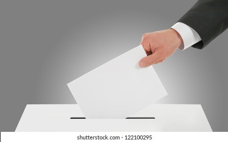 Man's Hand Down The Ballot