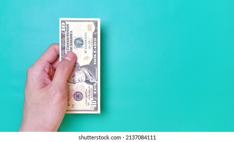 Mans Hand Making Payment Business Investment Stock Photo 2137084111 ...