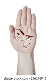 Man's hand and an