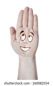 Man's hand and an