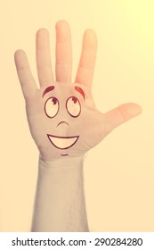 Man's hand and an