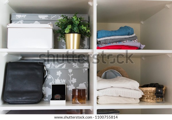 Mans Wardrobe Closet Which Everything Put Stock Photo Edit Now