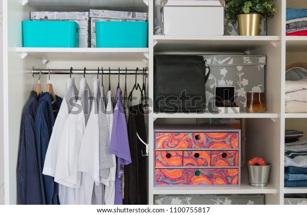 Mans Wardrobe Closet Which Everything Put Stock Photo Edit Now