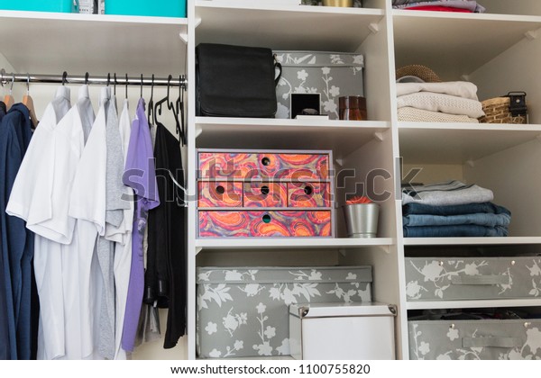 Mans Wardrobe Closet Which Everything Put Stock Photo Edit Now