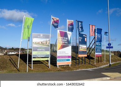 Mansfield, Nottinghamshire, UK. February 12th 2020. New Housing Development On The Outskirts Of Mansfield Helping To Solve The Housing Crisis.