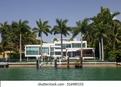 A mansion in Miami Florida's famed South Beach