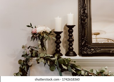 Mantle Decorations In A Home