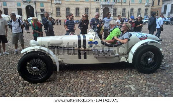 Mantua, 17 September 2017, G.P. Nuvolari.\
Review of historic cars dedicated to the great racing driver Tazio\
Nuvolari, born and lived in Mantua,\
Italy