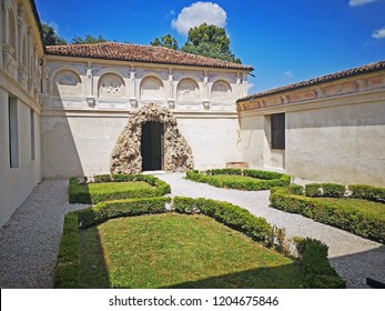 MANTUA, ITALY – JUNE 19, 2018: Palazzo Del Te, The Secret Garden. City Important Historical Palace.