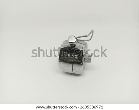 manual counting tool isolated on white background