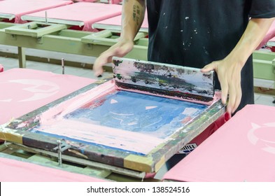 Manual Screen Printing Shirt