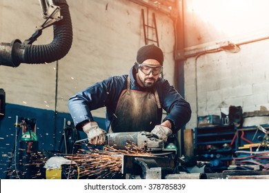 manual worker on a workshop