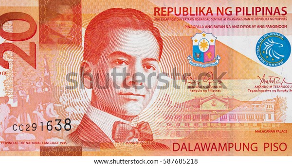 Manuel L Quezon Portrait On Philippine Stock Photo (Edit Now) 587685218