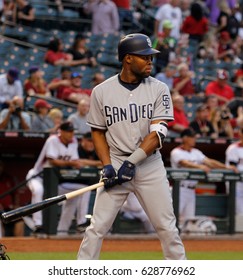 Manuel Margot  Center Fielder For The San Diego Padres At Chase Field In Phoenix, AZ USA April 24,2017.