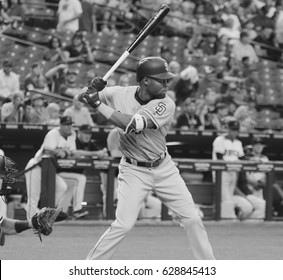 Manuel Margot  Center Fielder For The San Diego Padres At Chase Field In Phoenix, AZ USA April 24,2017.