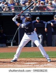 Manuel Margot Center Fielder For The Seattle Mariners At Peoria Stadium In Peoria Arizona USA February 25 ,2017.