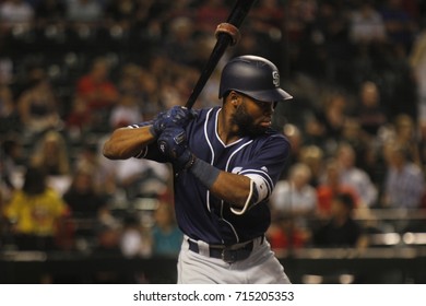 Manuel Margot Centerfielder For The San Diego Padres At Chase Field In Phoenix Arizona USA September 8,2017