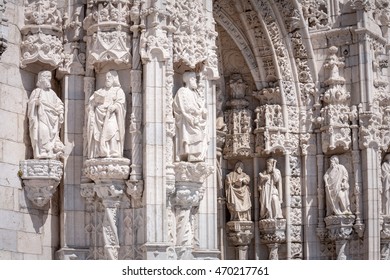 Manueline Style, Architectural Details Of Jeronimous Monastery, Lisbon, Portugal