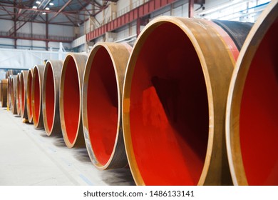 Manufacture Of Steel Pipes For The Subsea Gas Pipeline In The Factory