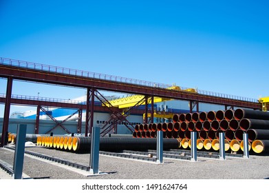 Manufacture Of Steel Pipes For The Subsea Gas Pipeline In The Factory